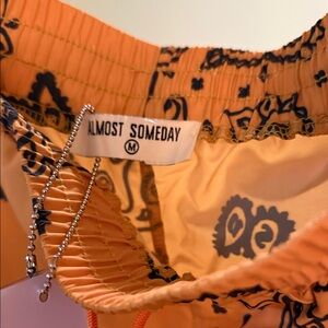 Men's Athletic Shorts - Orange